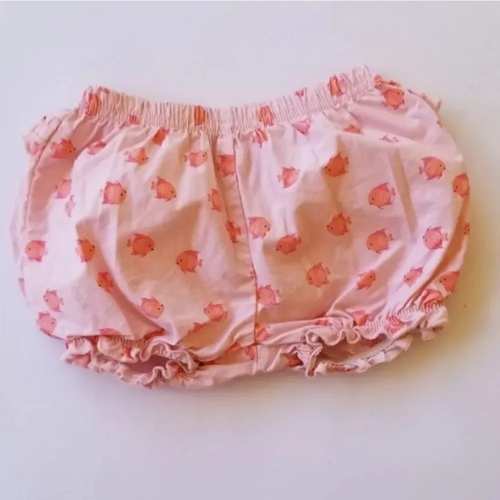 Pink goldfish ruffle bloomers